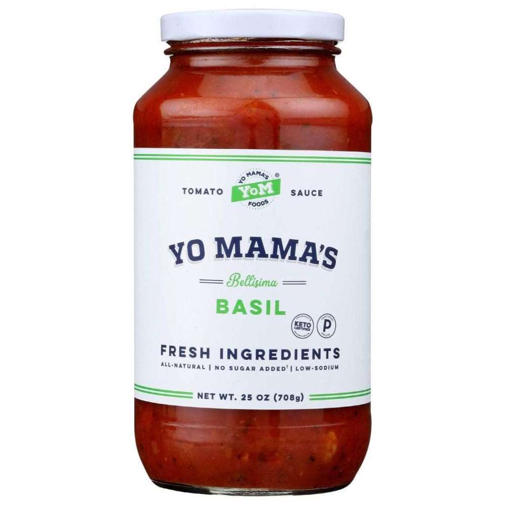 YO MAMAS FOODS YO MAMAS FOODS Sauce Tomato Basil, 25 oz