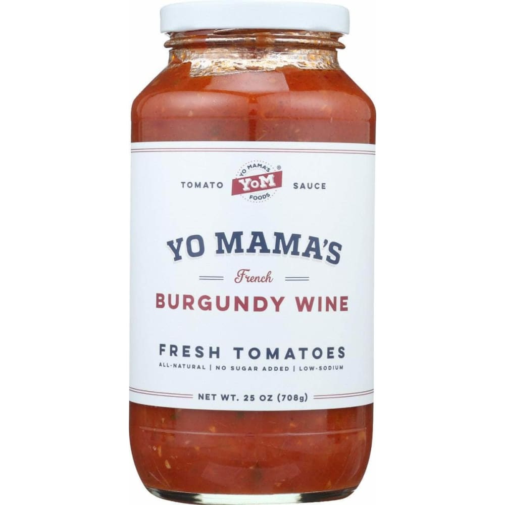 YO MAMAS FOODS YO MAMAS FOODS Sauce Tomato Burgndy Wine, 25 oz