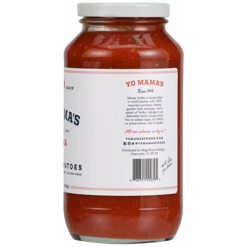 Yo Mamas Foods Yo Mama's Foods Velvety Vodka Tomato Sauce, 25 oz