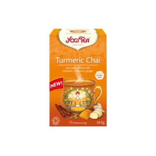 YOGI Organic Ayurvedic Tea with Turmeric Chai 17 pcs. - Yogi