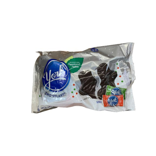 YORK Dark Chocolate Covered Peppermint Patties Snowflakes Candy Christmas 9.6 oz Bag - York