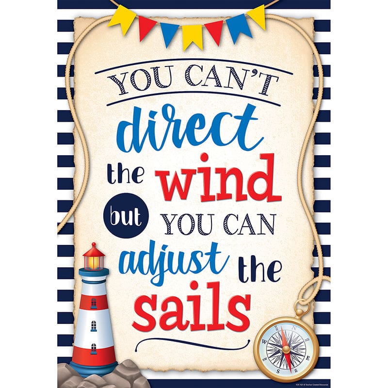 You Can’T Direct The Wind Poster - Motivational - Teacher Created Resources