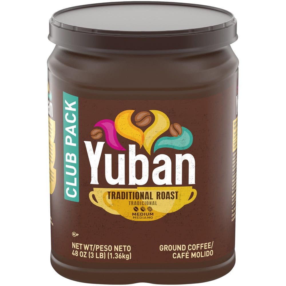 Yuban Traditional Roast Medium Roast Ground Coffee Club Pack (48 oz.) - Coffee Tea & Cocoa - Yuban Traditional