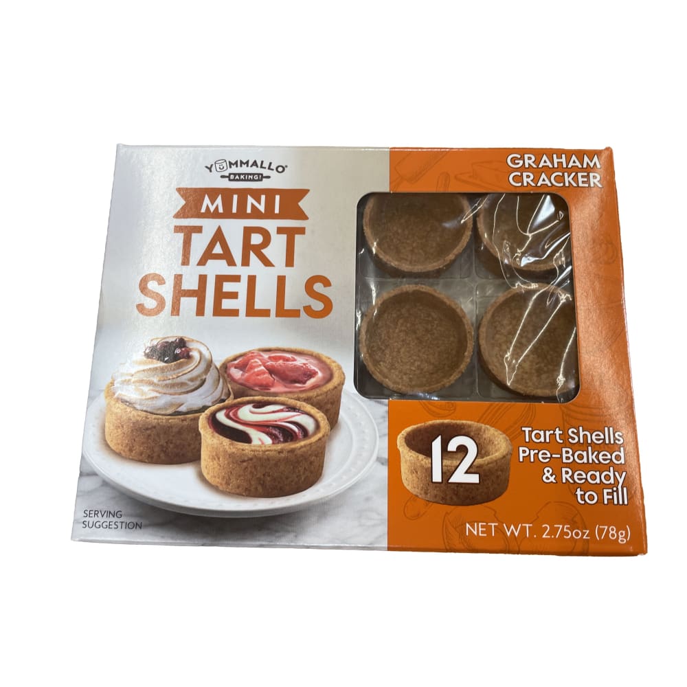 Yumallo Baking! Mini Tart Shells, 12 Tart Shells PreBaked, 2.75 oz