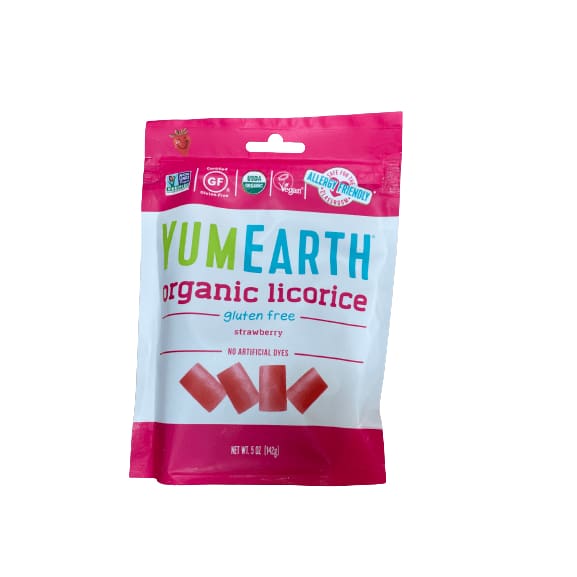Yumearth YumEarth Organic Candy - Vegan & Gluten Free Licorice, Strawberry, 5 oz