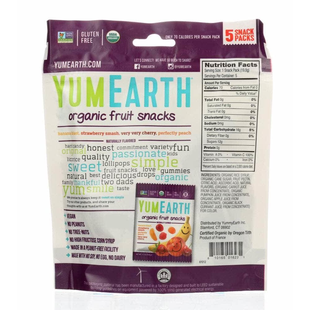 Yumearth Yumearth Organics Organic Fruit Snacks 5 Snack Packs, 3.5 oz