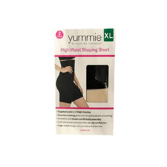 Yumie High Waist Shaping Short, 2-Pack-ShelHealth.Com