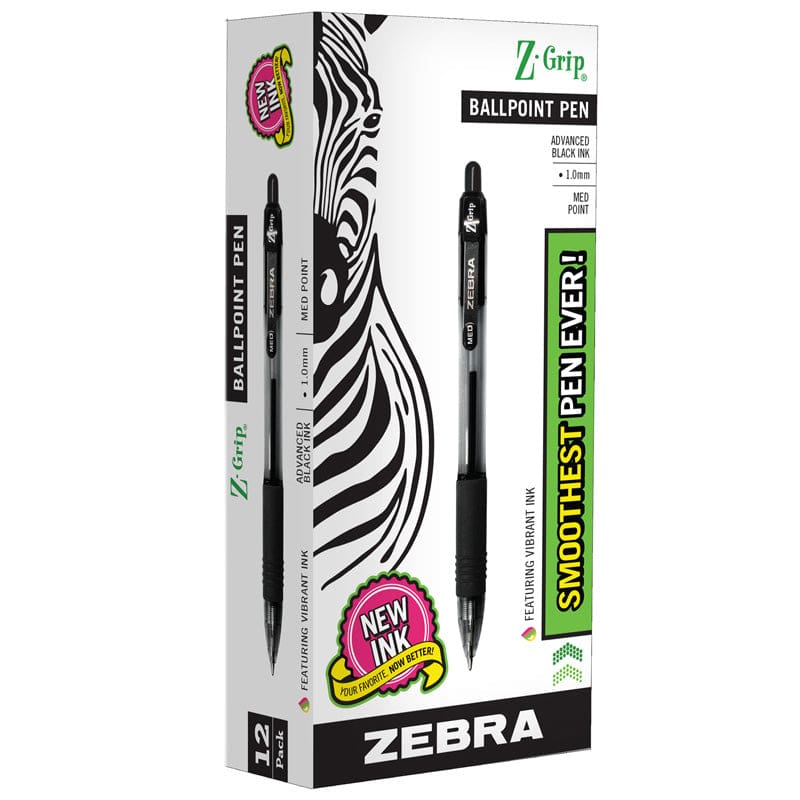 Z Grip Ballpoint Pen Black 12 Ct - Pens - Zebra Pen Corporation