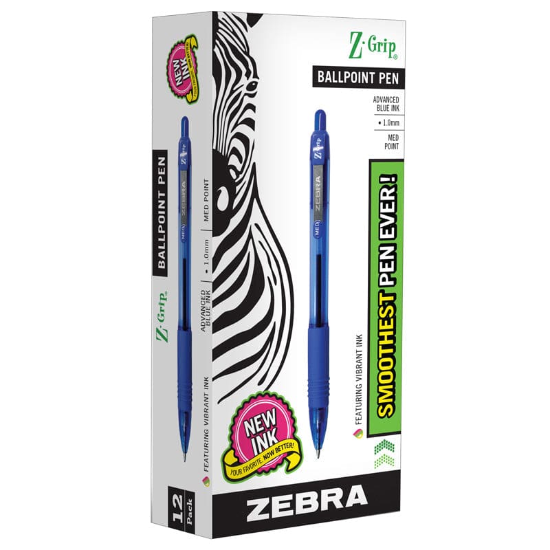 Z Grip Ballpoint Pen Blue 12 Ct - Pens - Zebra Pen Corporation