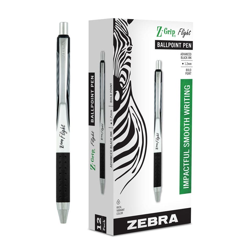Z-Grip Flight Pens Black Dozen Retractable - Pens - Zebra Pen Corporation