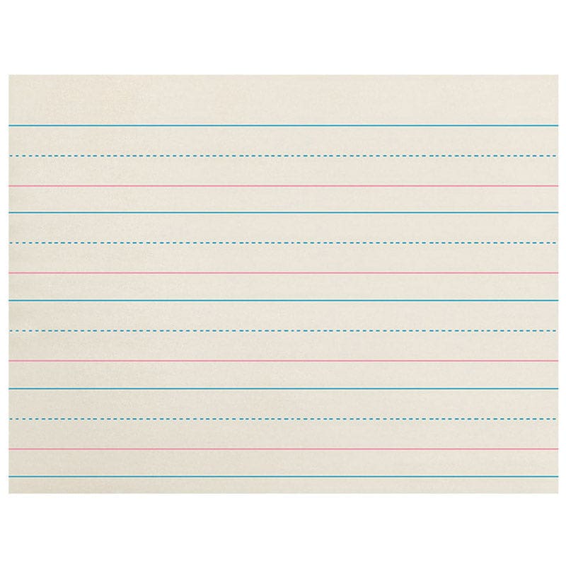 Zaner-Bloser Newsprint Ream 1-1/8In Ruled Long Way 500 Shts - Handwriting Paper - Dixon Ticonderoga Co - Pacon