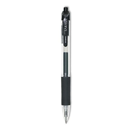 Zebra Sarasa Dry Gel X20 Gel Pen Retractable Fine 0.5 Mm Black Ink Smoke Barrel 12/pack - School Supplies - Zebra®