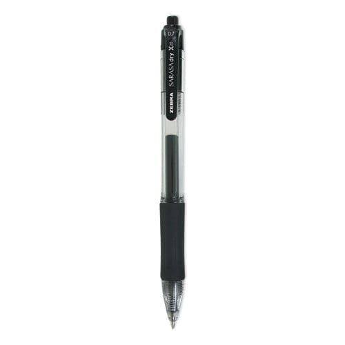 Zebra Sarasa Dry Gel X20 Gel Pen Retractable Medium 0.7 Mm Black Ink Smoke Barrel 36/pack - School Supplies - Zebra®