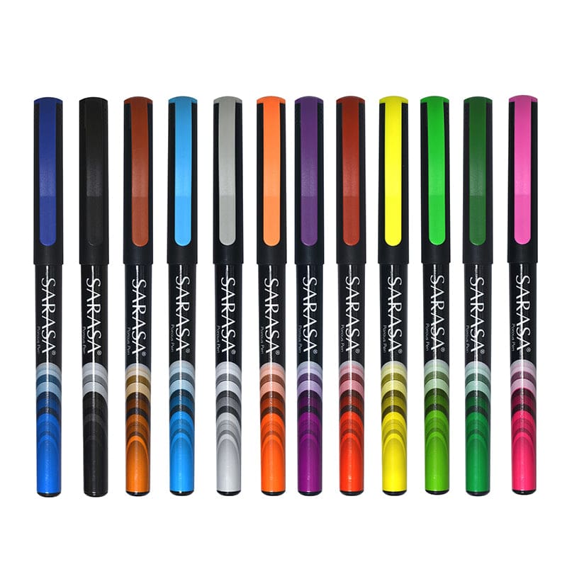 Zebra Sarasa Fineline Pen Asst 12Pk - Pens - Zebra Pen Corporation