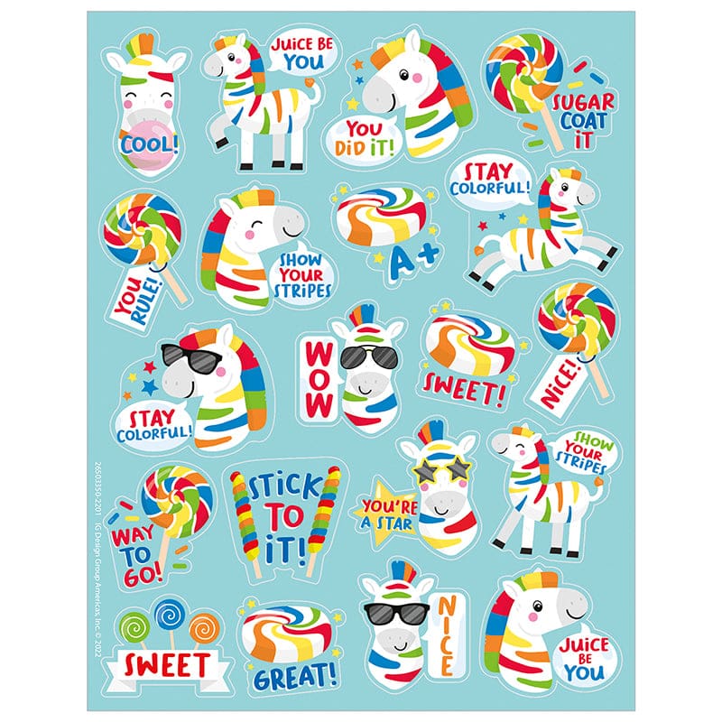Zebras Fruit Punch Scented Stickers - Stickers - Eureka