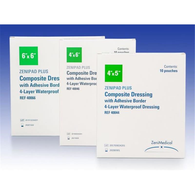 Zeni Medical Zenipad Plus Composite 4 X 4 Dressing Box of 10 (Pack of 3) - Item Detail - Zeni Medical