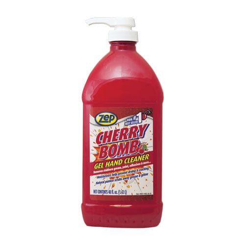 Zep Commercial Cherry Bomb Gel Hand Cleaner Cherry Scent 48 Oz Pump Bottle 4/carton - Janitorial & Sanitation - Zep Commercial®