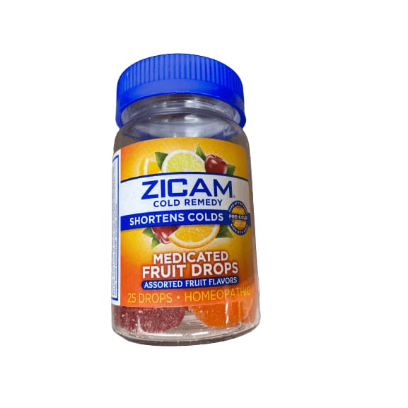 Zicam Zicam Cold Remedy Medicated Fruit Drops, 25 Drops