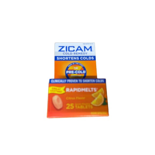 Zicam Zicam Cold Remedy Shortens Colds RapidMelts Citrus Flavor, 25 Tablets