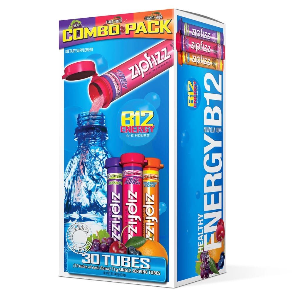 Zipfizz Drink Mix Combo Pack (30 ct.) - Diet Nutrition & Protein - Zipfizz Drink