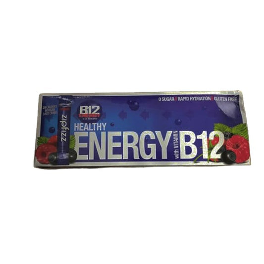 Zipfizz Healthy Energy Drink Mix, Hydration with B12 and Multi Vitamins, Berry, 20 Count - ShelHealth.Com