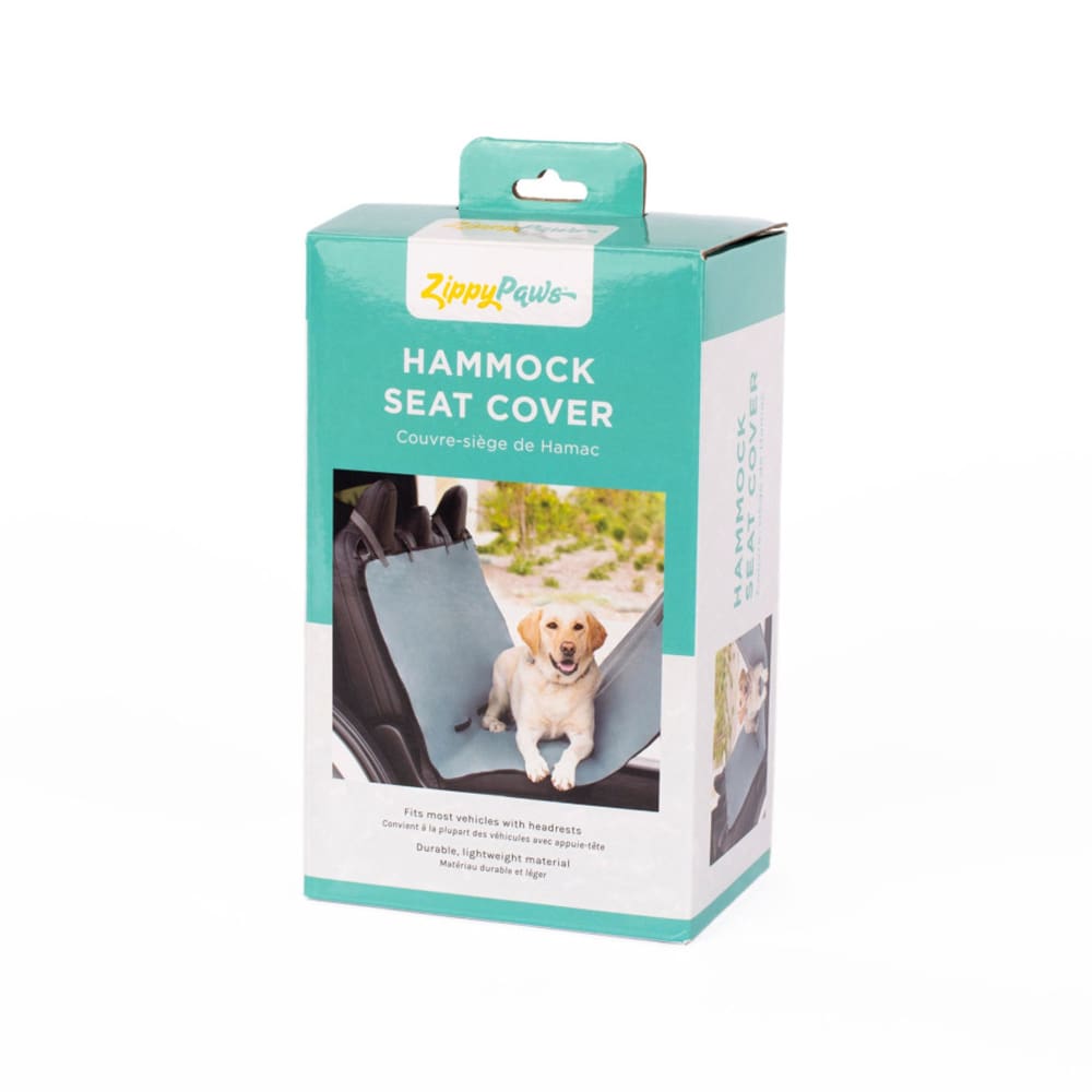 ZippyPaws Adventure Car Hammock Seat Cover Grey 1ea-Os - Pet Supplies - ZippyPaws