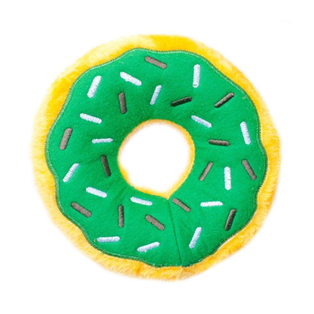 ZippyPaws Donutz Dog Toy Mint Chip 1ea-Md - Pet Supplies - ZippyPaws