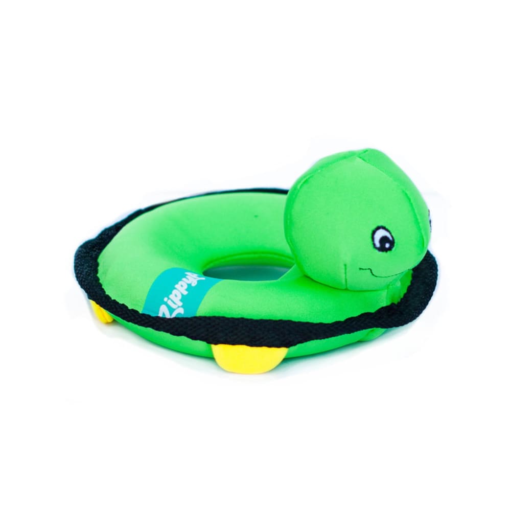 ZippyPaws Z-Stitch Floaterz Dog Toy Turtle Green 1ea-MD - Pet Supplies - ZippyPaws