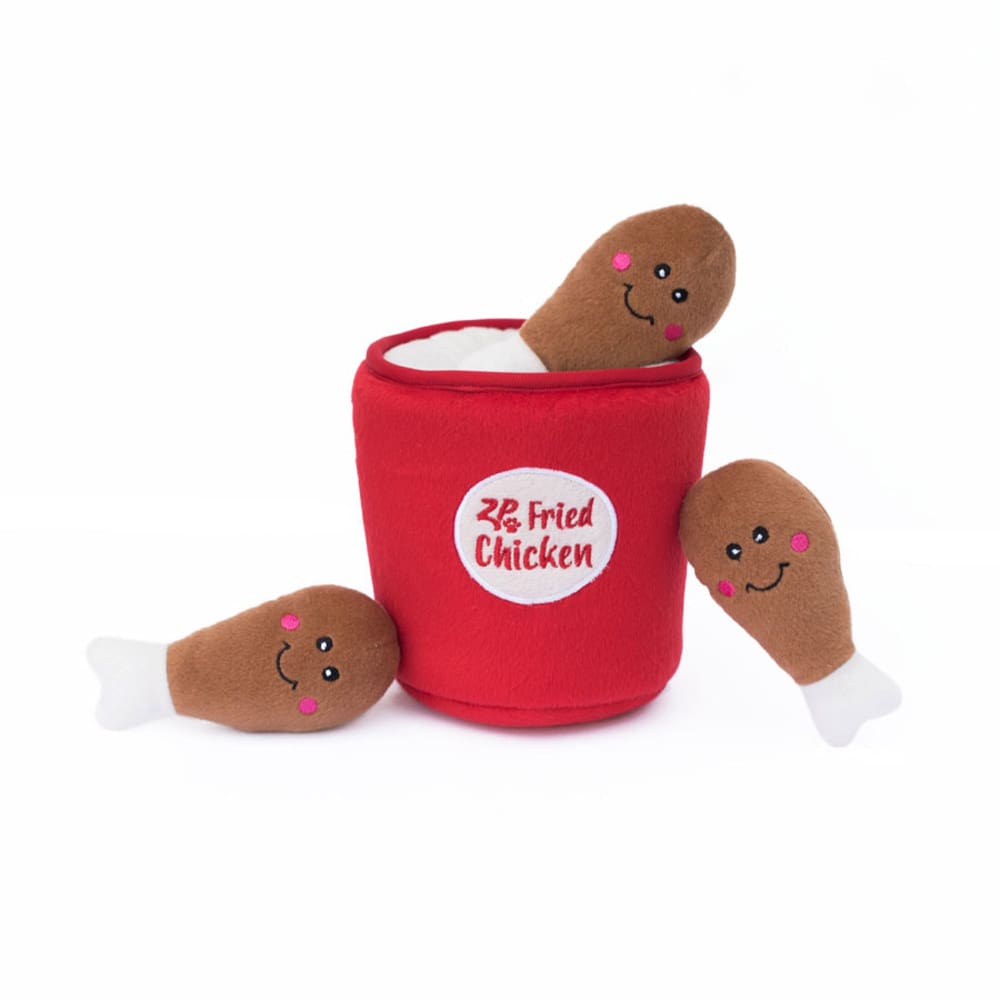 ZippyPaws Zippy Burrow Dog Toy Bucket of Chicken 1ea-Md - Pet Supplies - ZippyPaws
