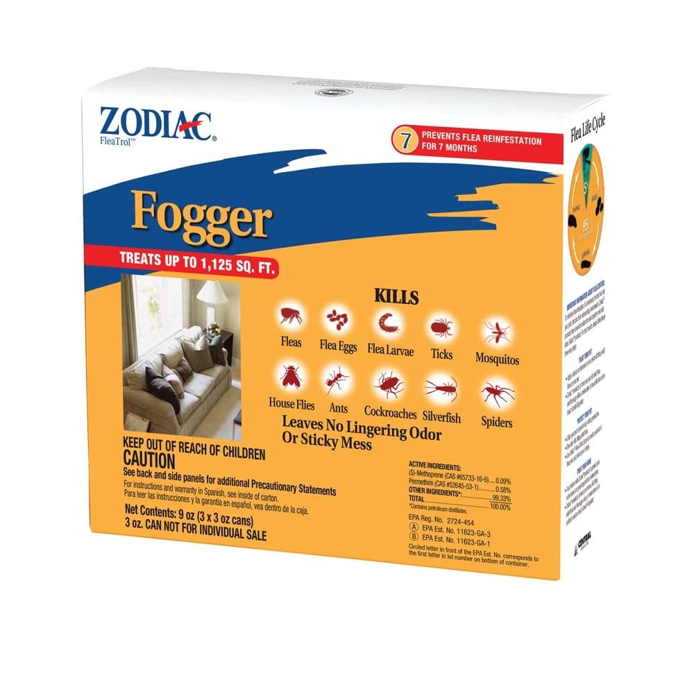 Zodiac Room Fogger 3 Ounces 3 Pack - Pet Supplies - Zodiac