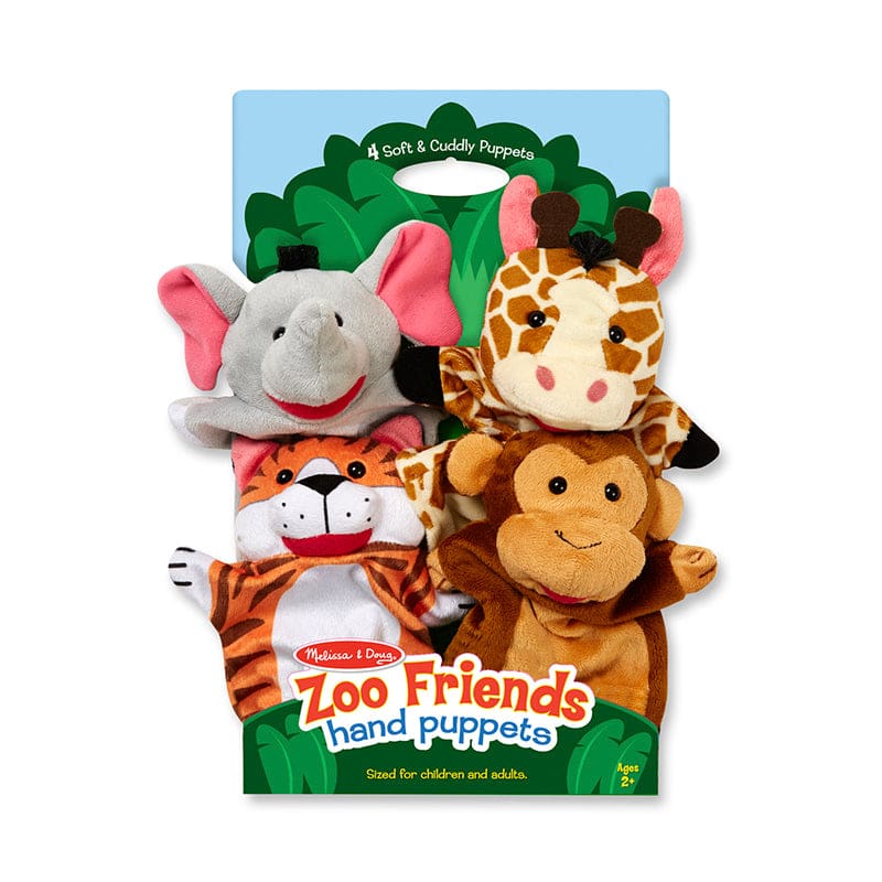 Zoo Friends Hand Puppets - Puppets & Puppet Theaters - Melissa & Doug
