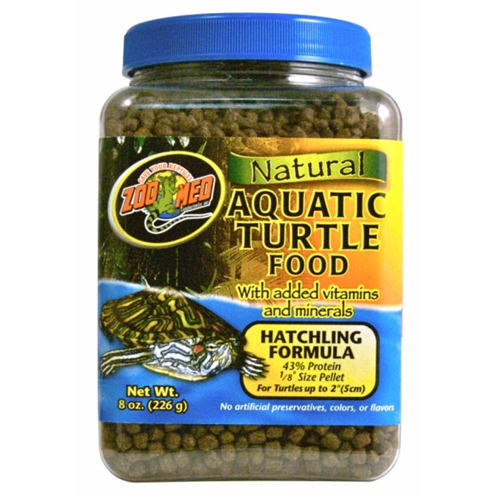 Zoo Med Aquatic Turtle Micro Pellet Hatchling Food 8 oz - Pet Supplies - Zoo Med