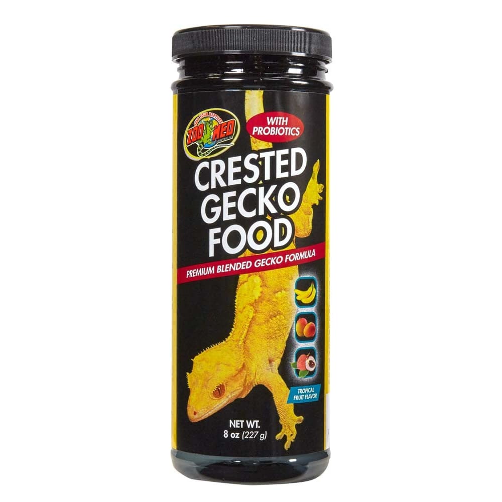 Zoo Med Crested Gecko Food Premium Blended Tropical Fruit Dry Food 8 oz - Pet Supplies - Zoo Med