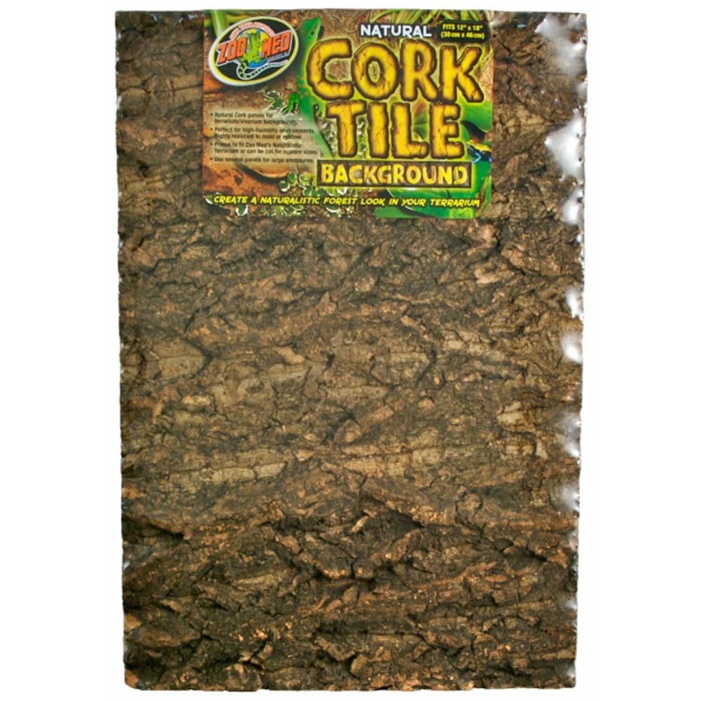 Zoo Med Natural Cork Tile Background Brown 12 Inches X 18 Inches Medium - Pet Supplies - Zoo Med