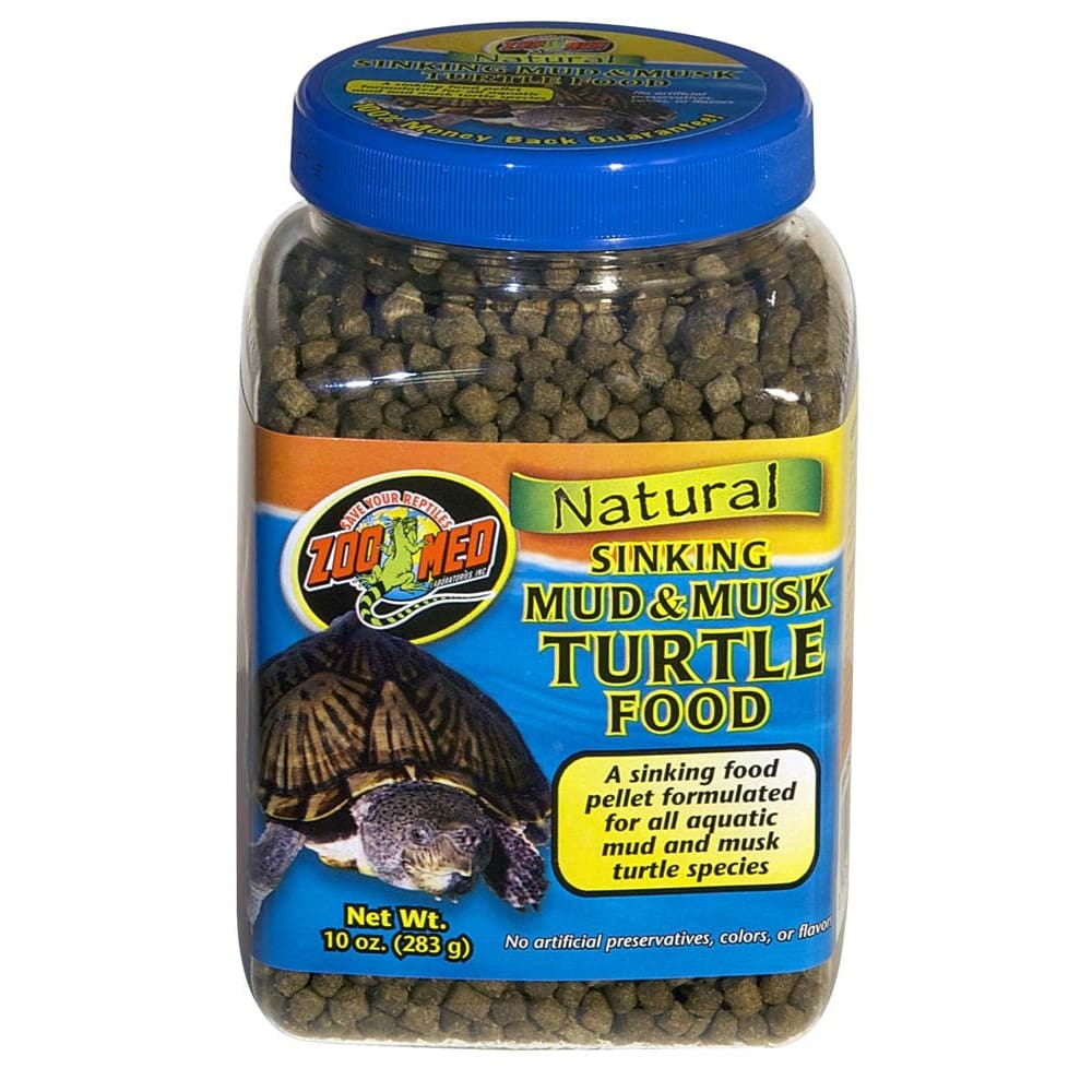 Zoo Med Natural Sinking Mud & Musk Turtle Dry Food 10 oz - Pet Supplies - Zoo Med