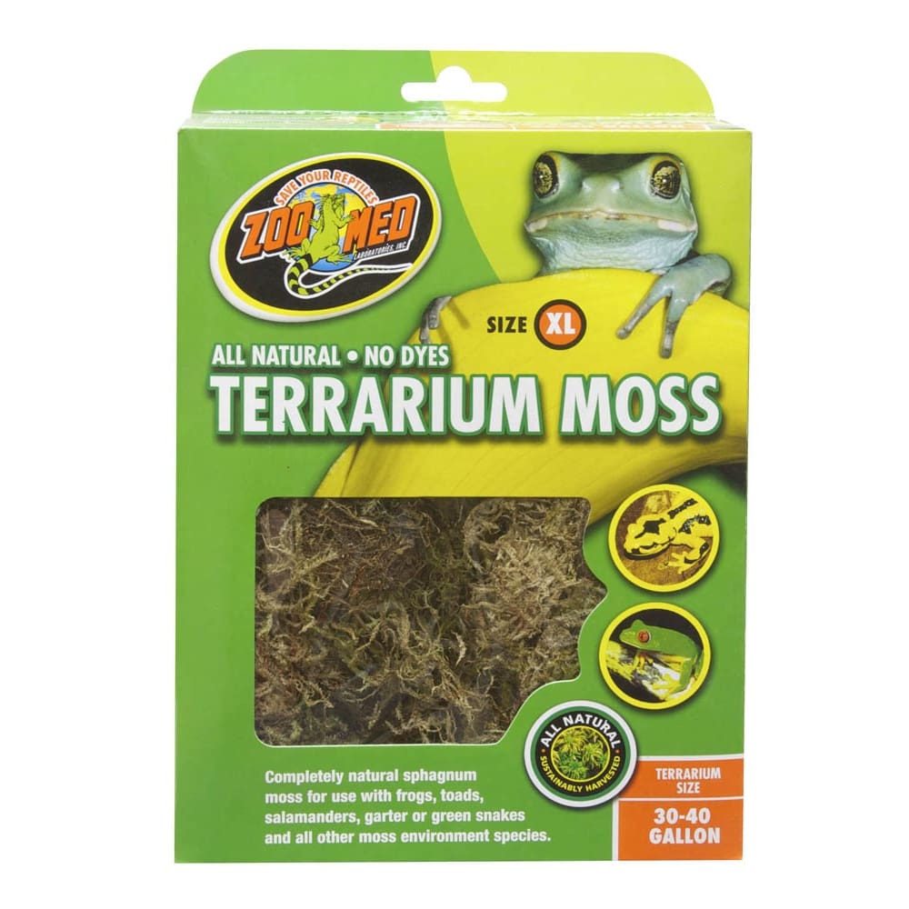 Zoo Med Terrarium Moss Substrate Green 30-40 gal Extra-Large - Pet Supplies - Zoo Med
