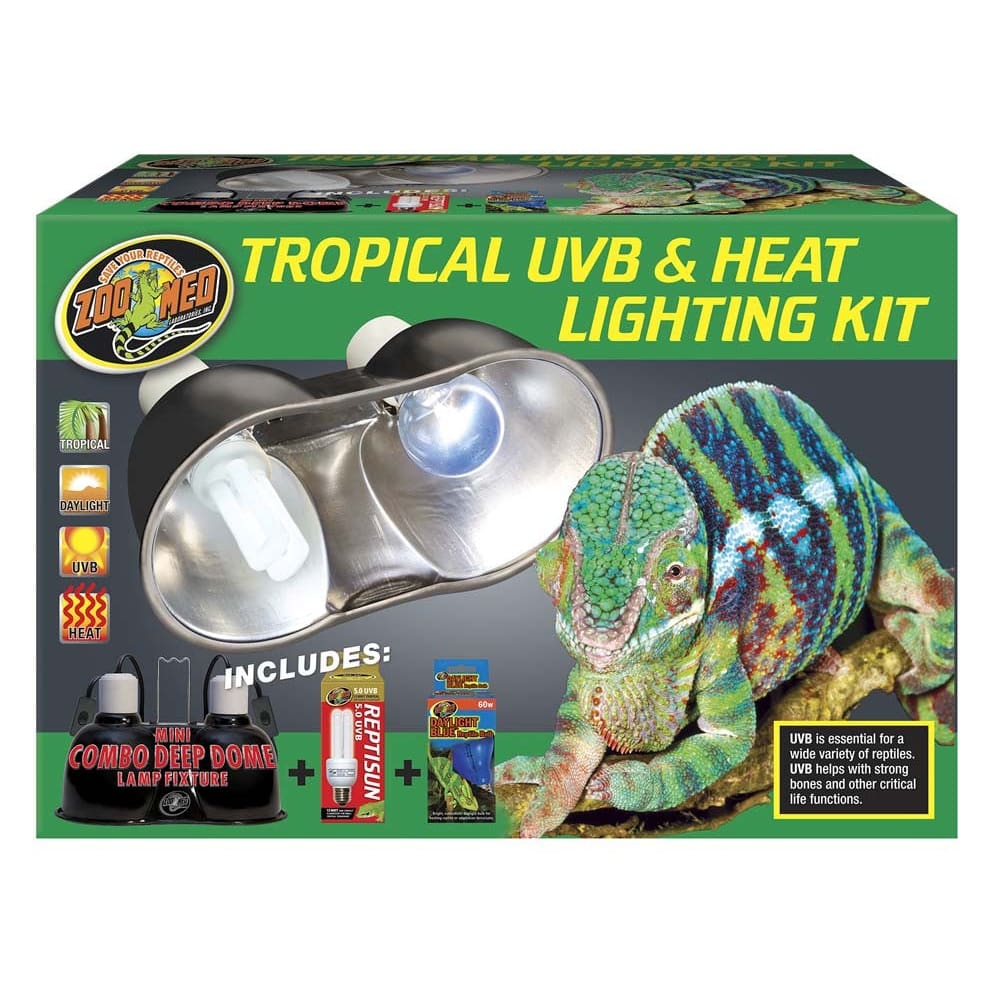 Zoo Med Tropical UVB & Heat Lighting Kit - Pet Supplies - Zoo Med