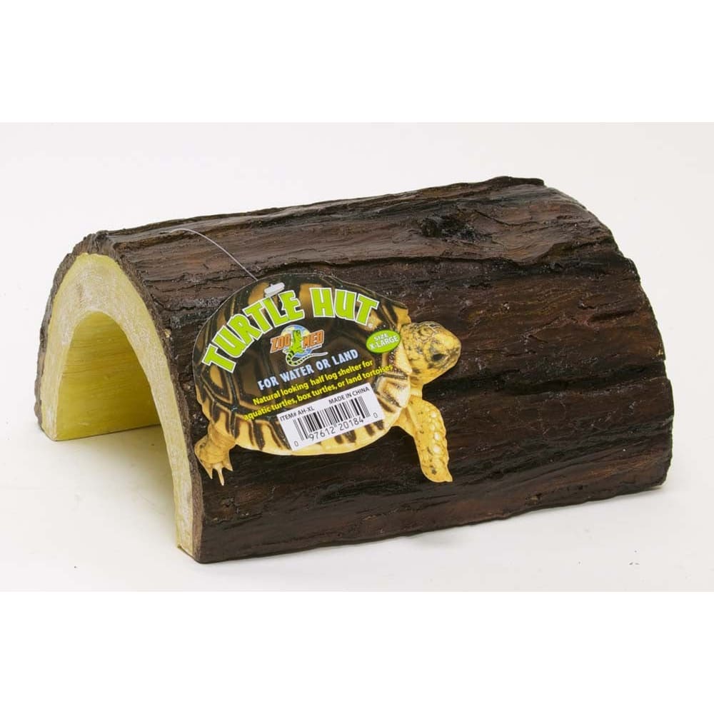 Zoo Med Turtle Hut Brown Yellow Extra-Large - Pet Supplies - Zoo Med