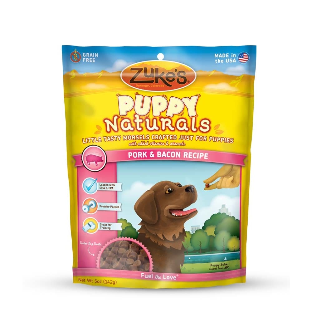 Zukes Puppy Naturals Grain Free Pork and Chickpea Dog Treats 5 Oz - Pet Supplies - Zukes