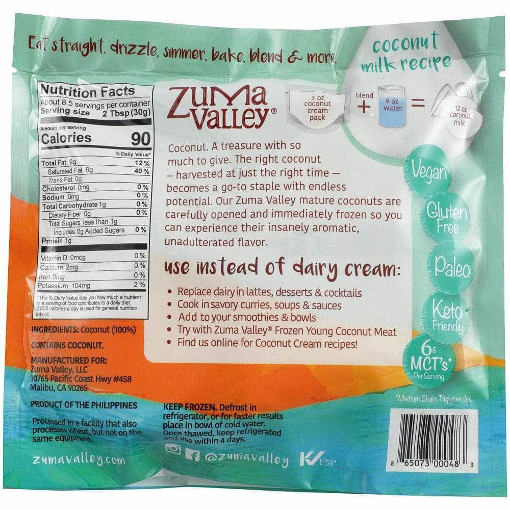 Zuma Valley Zuma Valley Frozen Coconut Cream, 9 oz