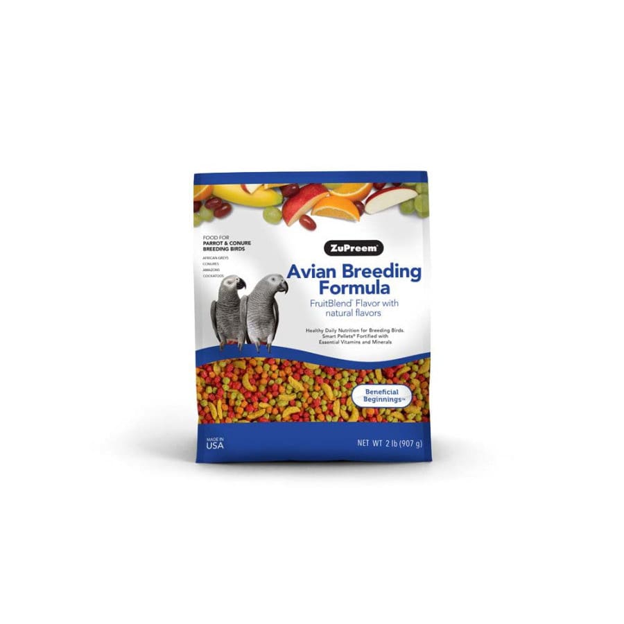 ZuPreem AvianBreeder FruitBlend Flavor Pelleted Bird Food for Parrots and Conures 2 lb - Pet Supplies - ZuPreem